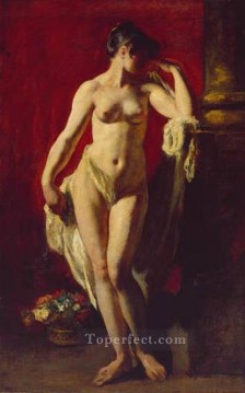 ヌード Painting - 立っている女性 裸の女性の身体 ウィリアム・エティ